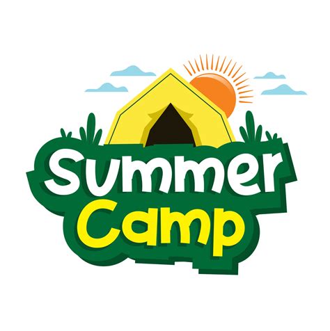 Summer Camp vector design template. Kids summer camp vector logo design ...