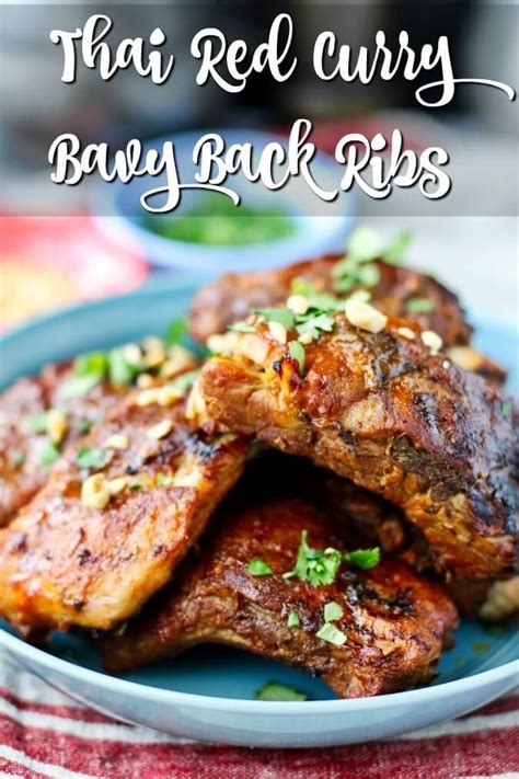 Instant Pot Thai style baby back ribs on a plate in 2020 | Instant pot ...