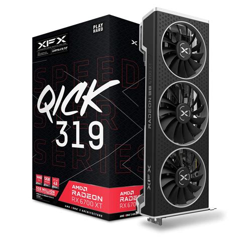 XFX Speedster QICK319 AMD Radeon RX 6700 XT CORE Gaming Graphics Card ...