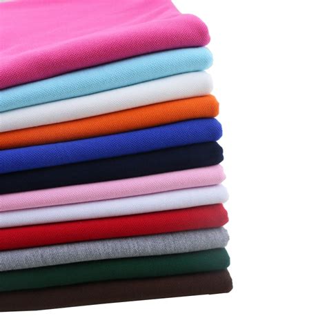 100% Cotton Knit Pique Fabric Summer POLO T shirt Cloth Breathable ...