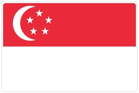 Singaporen lippu - Bendera Singapura