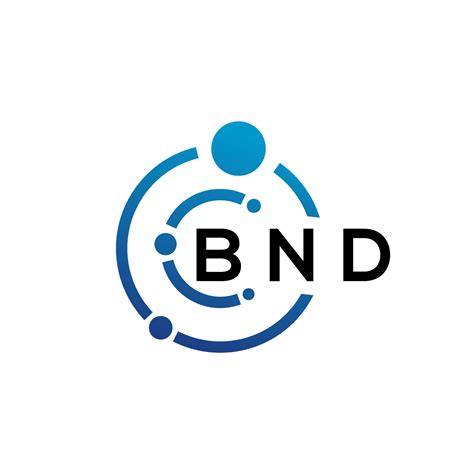 BND letter logo design on white background. BND creative initials ...