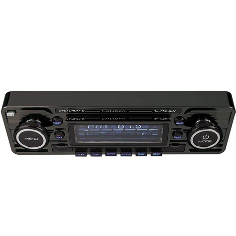 Caliber Retro Car Stereo Black FM Radio Bluetooth SD USB AUX In RMD120BT/B