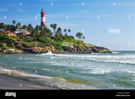 Lighthouse Beach, Kovalam, Kerala, India Stock Photo - Alamy