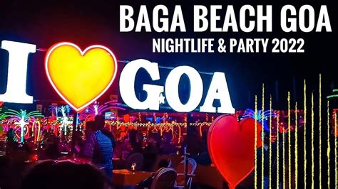 Baga Beach Goa Night Party Start हो गया है | Baga Beach Nightlife 2022 ...