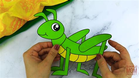 Free Printable Grasshopper Craft Template – Simple Mom Project