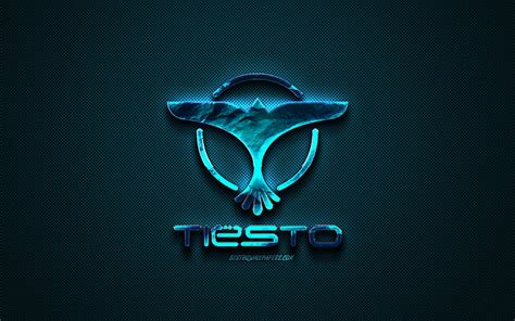 Tiesto logo, blue creative logo, Dutch DJ, Tiesto emblem, blue carbon ...