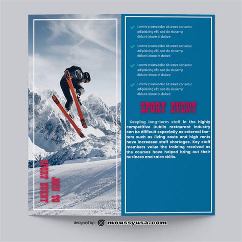 3+ Sport Event Brochure template | Mous Syusa