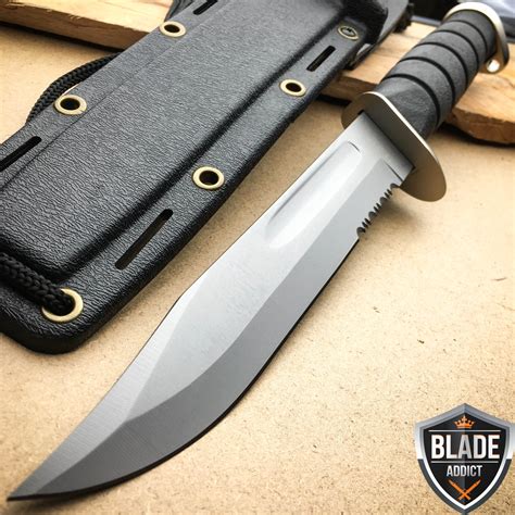 12" Marine Hunting Tactical Military Combat Survival Knife Fixed Blade ...