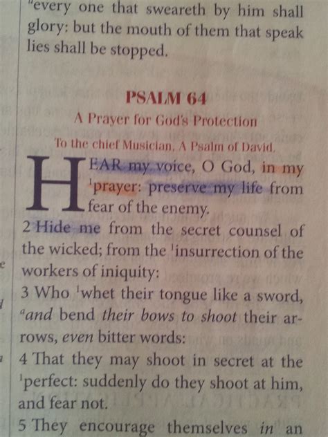 The Talbert Report: Psalm 64