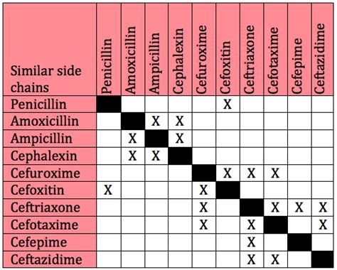 Penicillin cephalosporin cross reactivity - jordcamp