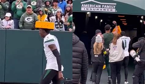 Jets CB Sauce Gardner Trolls Packers Fans By Wearing Cheesehead After ...