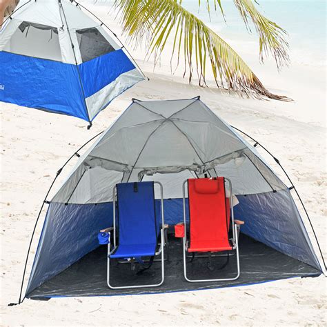 Deluxe Instant PopUp Beach Tent / Shelter / Cabana UPF 100+ with Side ...