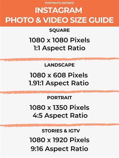 The Ultimate Instagram Image Size Guide in 2024 - Portraits Refined