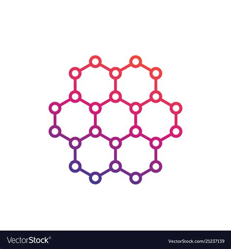 Graphene carbon structure Royalty Free Vector Image