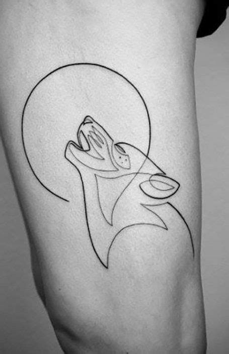 Simple Wolf Tattoo