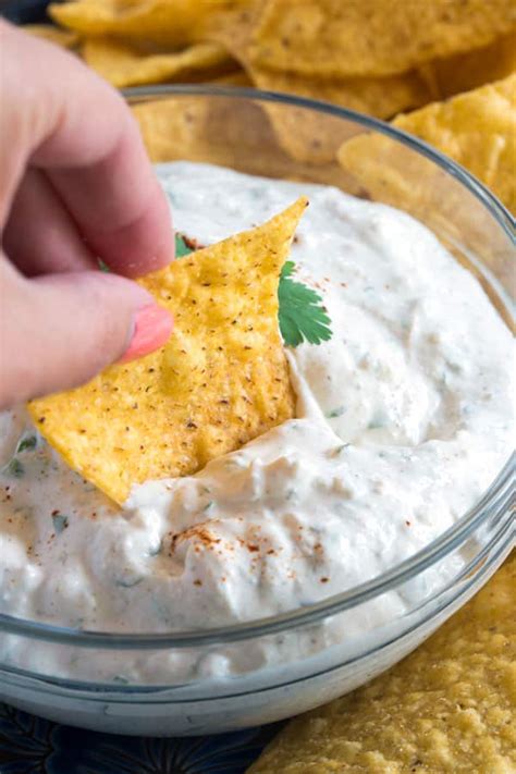 Queso Fresco Dip with Sour Cream | Kitchen Gidget