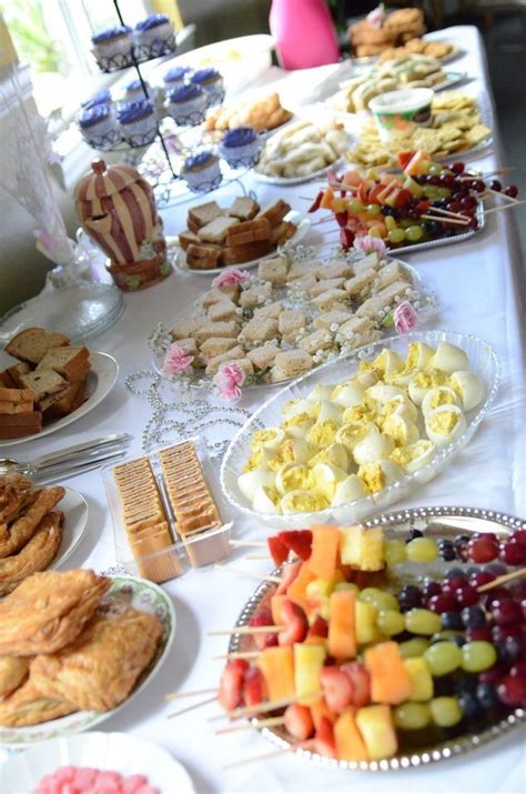 Tea party food, High tea, Party finger foods