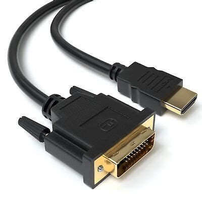 1m HDMI to DVI High-end Cable Full HD 1080p Metre PC to Monitor ...