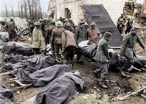 Horrors of the Somme brought to life: Soldiers haul heavy guns through ...