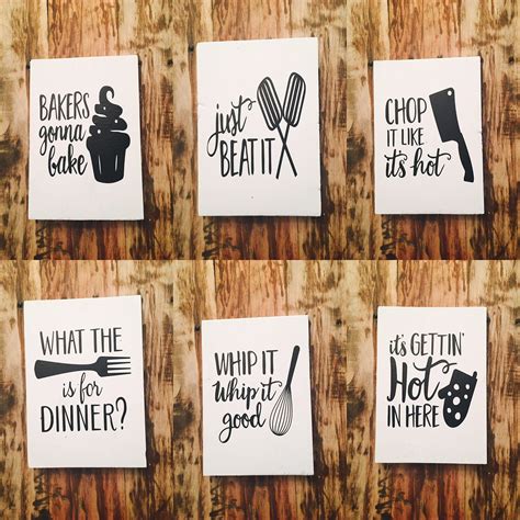 Funny Kitchen Signs https://www.etsy.com/listing/508752670/set-of-6 ...