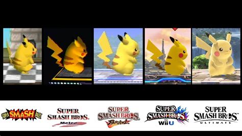 Evolution of Pikachu's Moveset in Super Smash Bros. (1999-2018) - YouTube