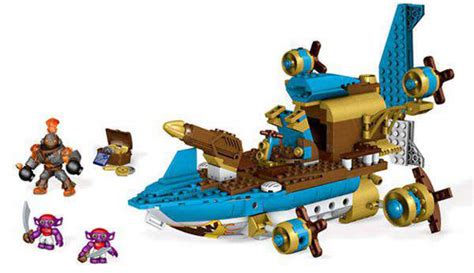 Mega Bloks Skylanders Swap Force Sharpfins Jet Boat Set 95301 - ToyWiz