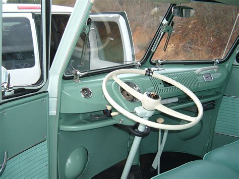 1963 VW 23 Window Bus steering wheel and interior dash | Vintage ...