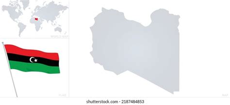 Libya Map Libya Map Flat Chart Stock Vector (Royalty Free) 2270140477 ...