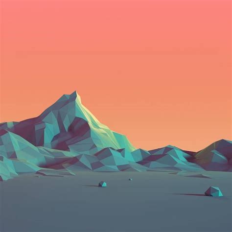 Polygon Landscape | Polygon art, Polygon design, Scenery wallpaper