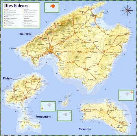 Balearic Islands travel map - Ontheworldmap.com