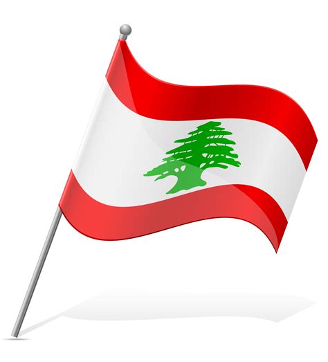 flag of Lebanon vector illustration 510013 Vector Art at Vecteezy