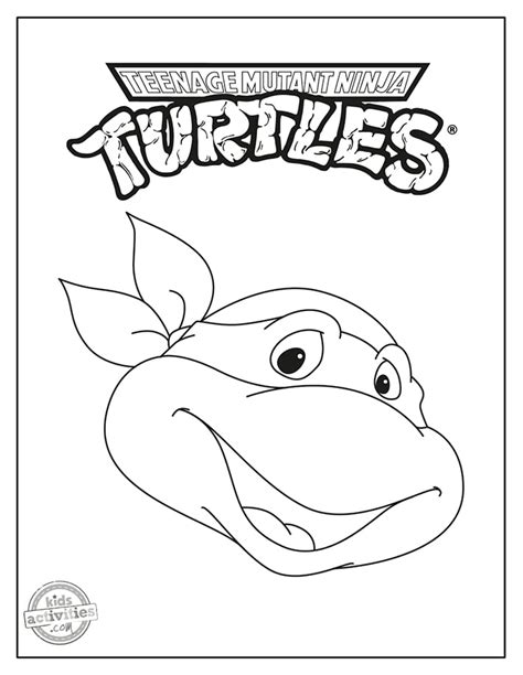 Ninja Turtles Names Coloring Pages