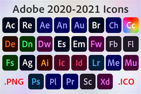 Adobe 2020-2021 Icons by ruffsnap on DeviantArt