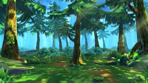 Cartoon Forest Scene 02 3D model | CGTrader