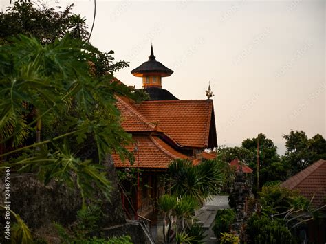 buddhist temple Brahma Vihara Arama with statues gods. balinese temple ...