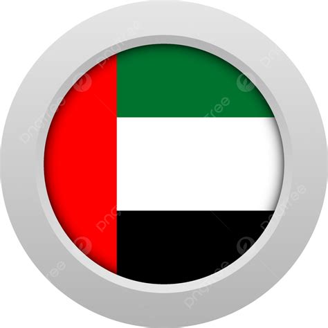 Uae Flag Round 3d Badge, Uae, Flag, Badge PNG and Vector with ...