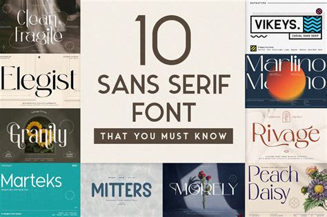 10 Must-Know Sans Serif Fonts