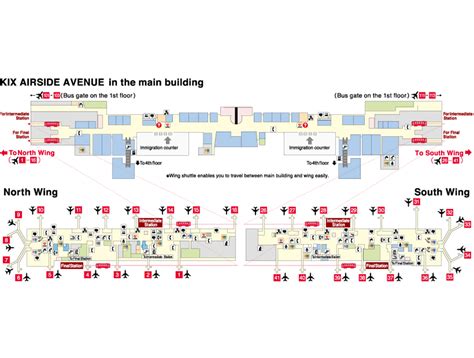 Kansai Airport Map (KIX) - Printable Terminal Maps, Shops, Food ...