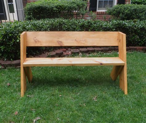 Plans For A Simple Bench - Image to u