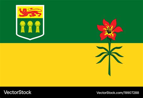 Saskatchewan flag Royalty Free Vector Image - VectorStock