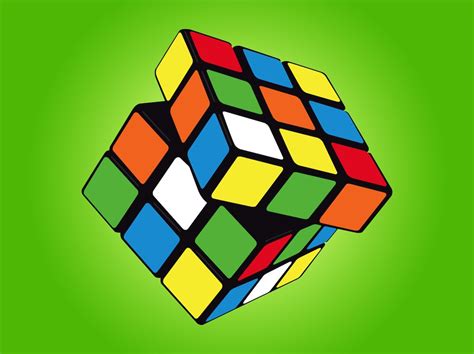 Rubik Cube Vector Vector Art & Graphics | freevector.com