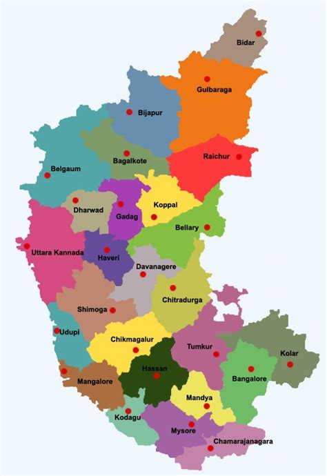 Karnataka Map – Printable graphics