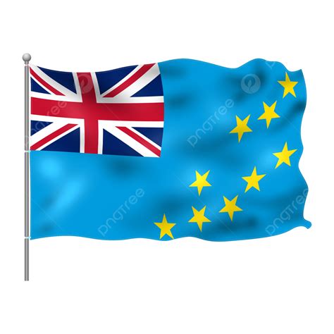 Tuvalu Flag Flying On Pole, Tuvalu, Flag, Clipart PNG Transparent ...