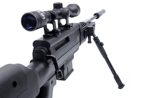 Airsoft Sniper Rifle with Scope and Bipod - Black Ops - Black Ops USA