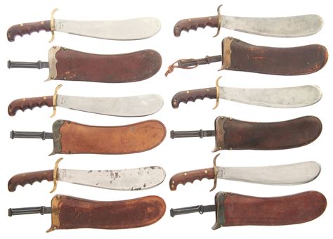 Six U.S. Bolo Knives with Scabbards | Rock Island Auction