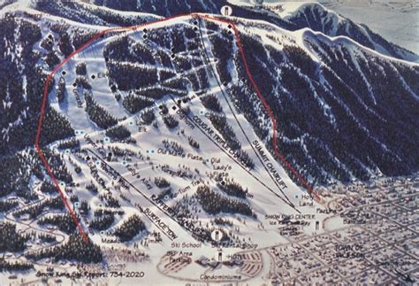 Snow King Ski Area Ski Trail Map - Jackson Wyoming United States • mappery