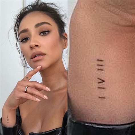 Shay Mitchell Roman Numeral Wrist Tattoo | Steal Her Style