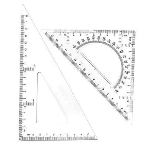 Buy BronaGrand Triangle Ruler Square Set, 30/60 and 45/90 Degrees, Set ...