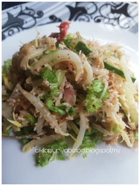 Kerabu taugeh dengan salad, simple dan sedap! - Nota Cikla